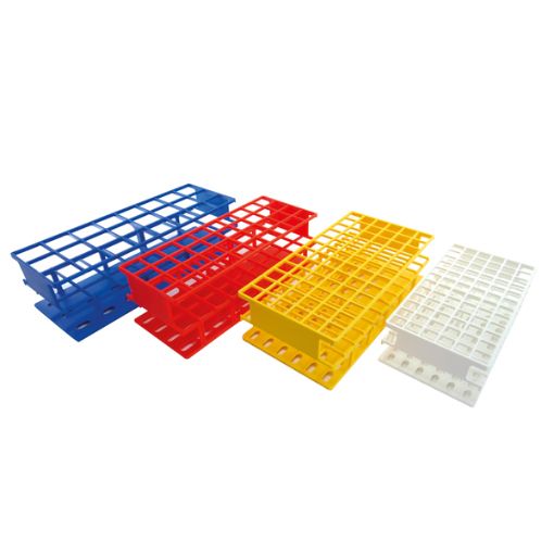 Bild på Test tube rack, Nylon, up to 72 tubes (Ø 16 mm), yellow, Premium Line