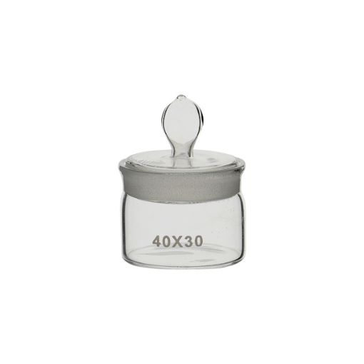 Bild på Weighing bottle with lid, low form Ø 30 x 20 mm, LBG 3.3, 6 pcs
