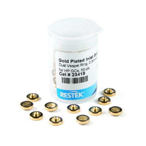 Bild på Gold Plated Inlet Seals Dual Vespel Ring, 0.8mmID, for HP GCs, 50-pk