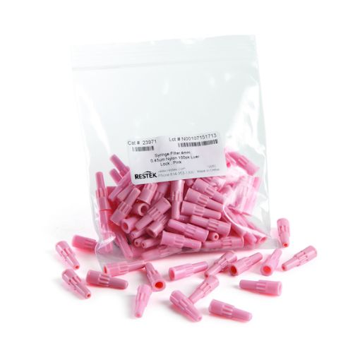 Bild på Syringe Filter, 4mm 0.45um Nylon Pink Luer Lock 100-pk