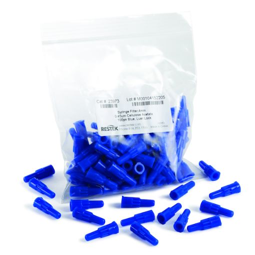 Bild på Syringe Filter, 4mm 0.45um Cellulose Blue Luer Lock 100-pk