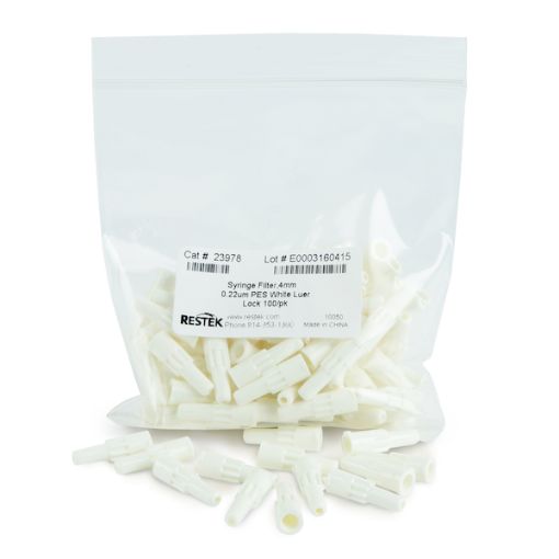Bild på Syringe Filter, 4mm 0.22um PES White Luer Lock 100-pk