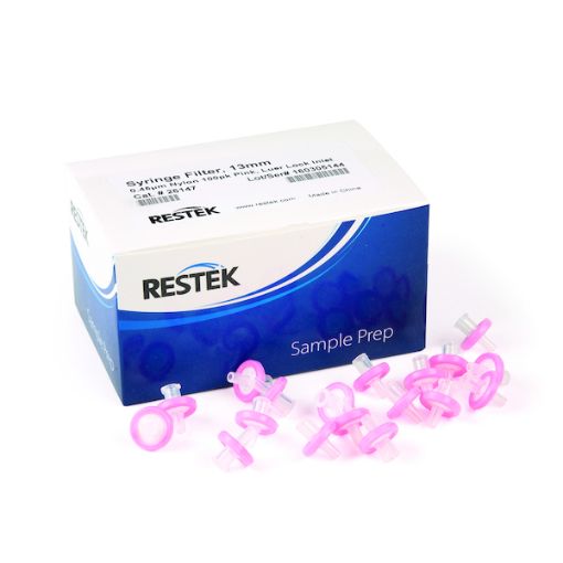 Bild på Syringe Filter, 13mm 0.45um Nylon 100pk Luer Lock Inlet, Pink