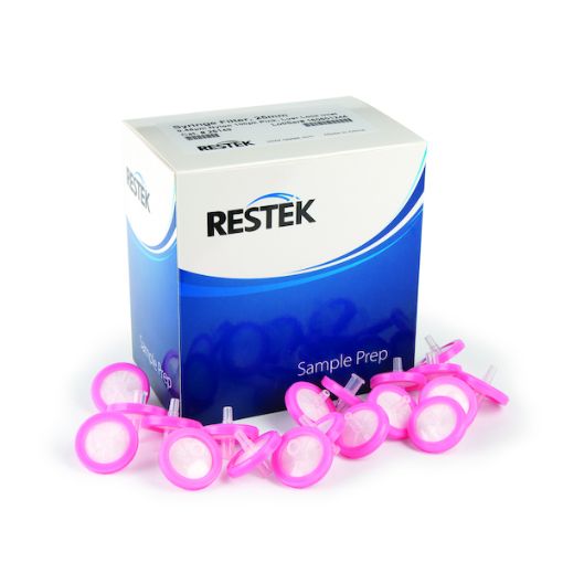 Bild på Syringe Filter, 25mm 0.45um Nylon 100pk Luer Lock Inlet, Pink