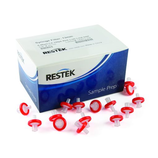 Bild på Syringe Filter, 13mm 0.45um Cellulose Acetate 100pk red, luer lock