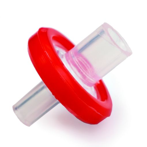 Bild på Syringe Filter, 13mm 0.22um Cellulose Acetate 100pk Red, luer lock