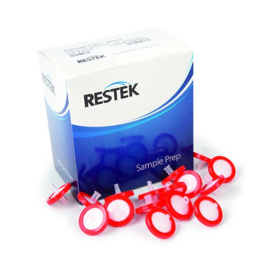 Bild på Syringe Filter, 25mm 0.45um Cellulose Acetate 100pk Red, luer lock