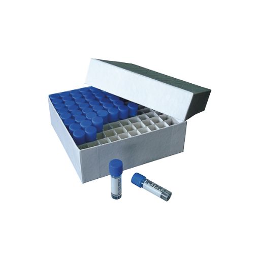 Bild på Carton freezer box for 100 cryotubes up to 2 ml, orange
