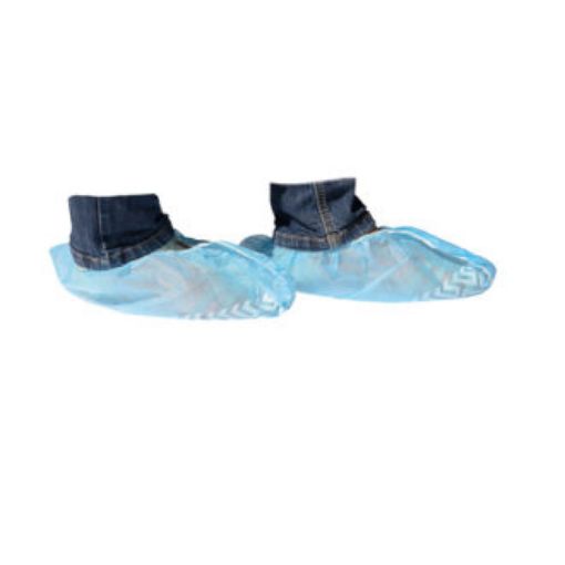 Bild på Disposable shoe cover, TNT, non-skid, blue color, 100 pcs