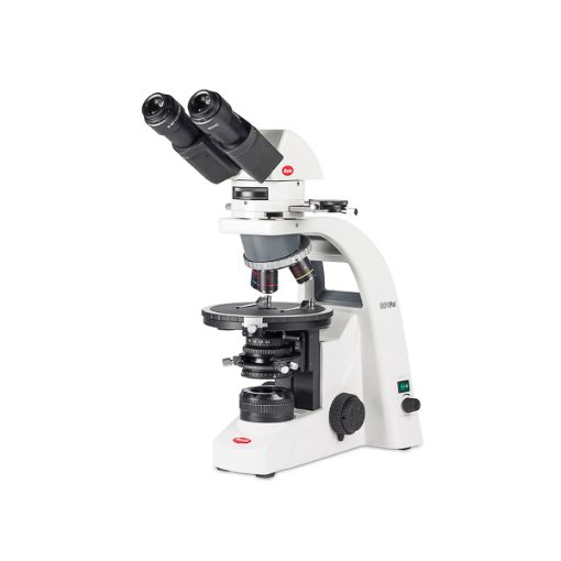 Bild på Professional petrographic microscope MOTIC BA-310 POL, trinocular (20:80), EU plug