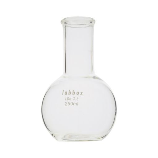 Bild på Boiling flask, flat bottom, narrow neck, 100 ml, LBG 3.3, 12 pcs