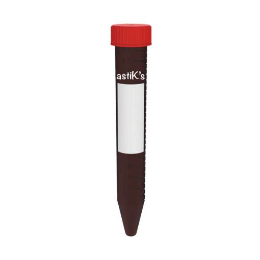 Bild på Graduated Centrifuge tubes with screw cap, 15 ml, amber, PP, sterile, Premium Line, 25 pcs