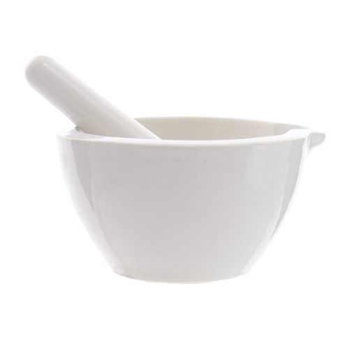 Bild på Mortar with spout and pestle, porcelain Premium Line, 60 ml