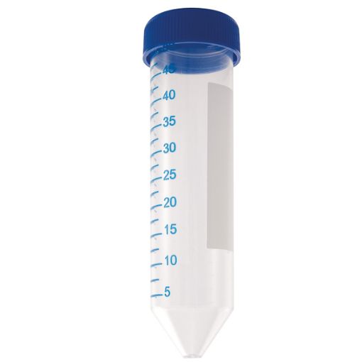 Bild på Graduated Centrifuge tubes with screw cap, Racked, 50 ml, PP, Premium Line, 25 pcs