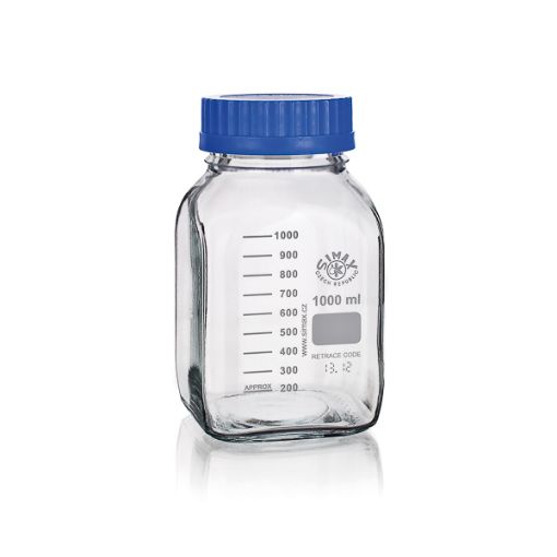 Bild på Laboratory bottle with ISO GL80 thread, graduated, Boro 3.3, 500 ml, 10 pcs
