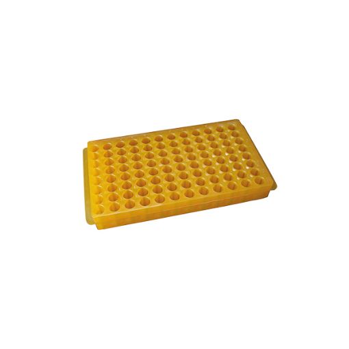 Bild på Overturnable PCR microtube rack, PP, up to 96 tubes (8x12) (0,5/1,5 ml). Green color