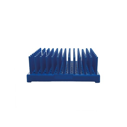 Bild på Test tube peg rack, PP, blue, tubes  Ø13 mm, 2 pcs