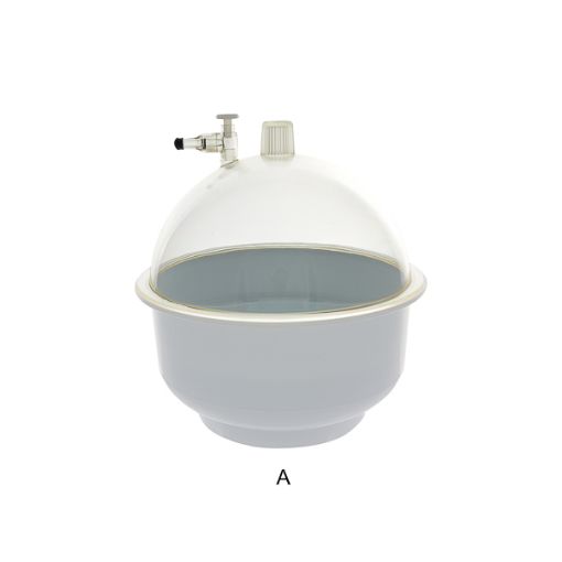 Bild på Vacuum type dessicator, plastic stopcock, polycarbonate-polypropylene, Ø 200 mm