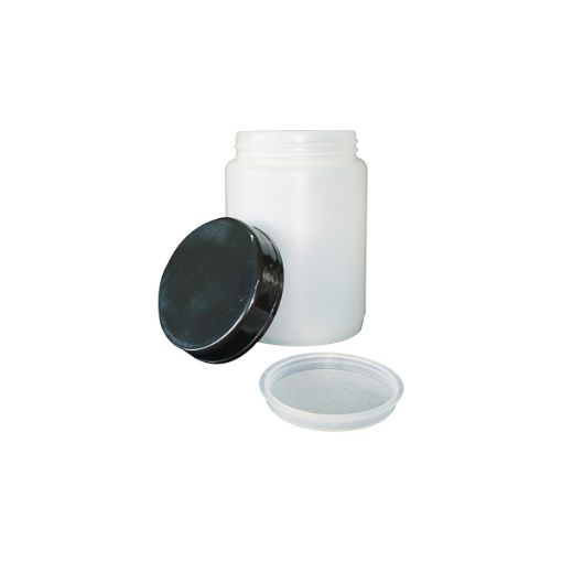 Bild på Wide mouth bottle with lid and insert plug, HDPE, 125 ml, 300 pcs