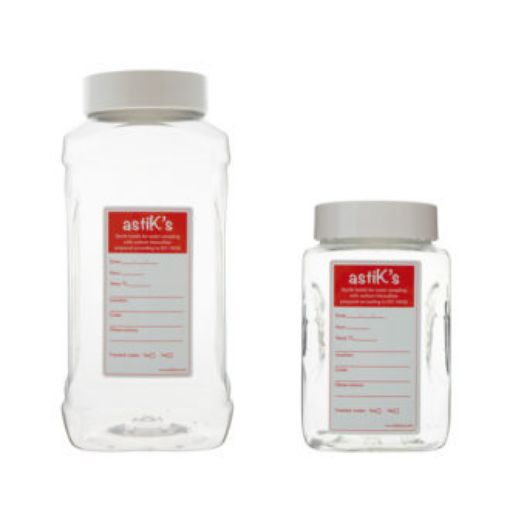 Bild på Water sampling bottle, PET, sterile, without thiosulfate, 1000 ml, wide neck, 36 pcs